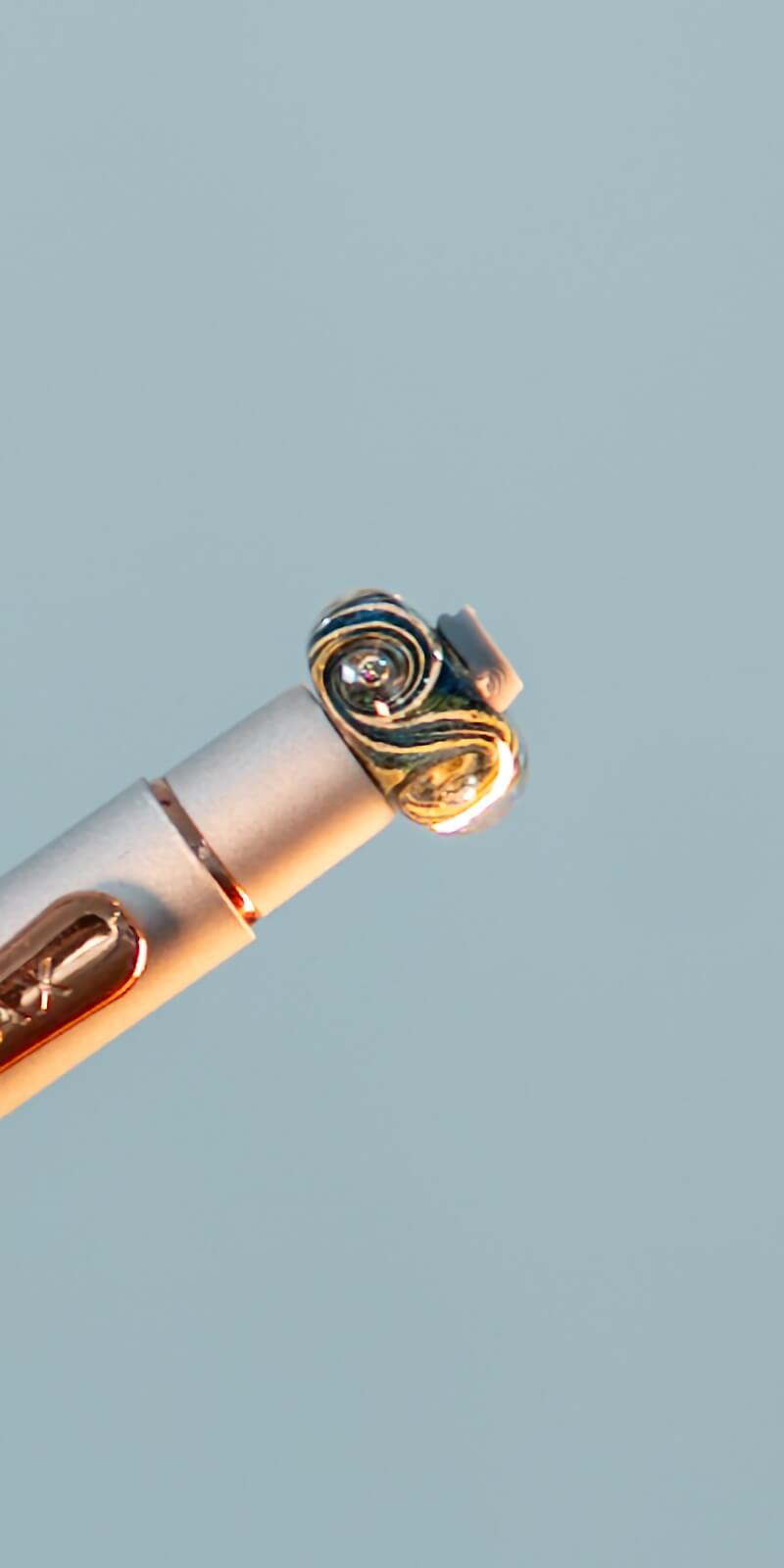Tathara Unomax Beaded Pen. Swirls of Sublimity Pen.