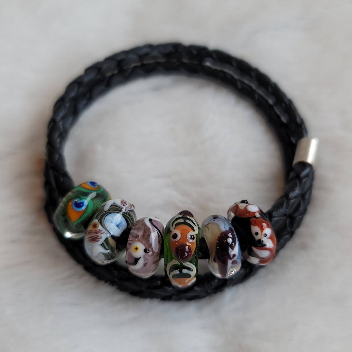 Wildlife Wanderer Leather Bracelet Tathara Beaded Leather Bracelet 2.